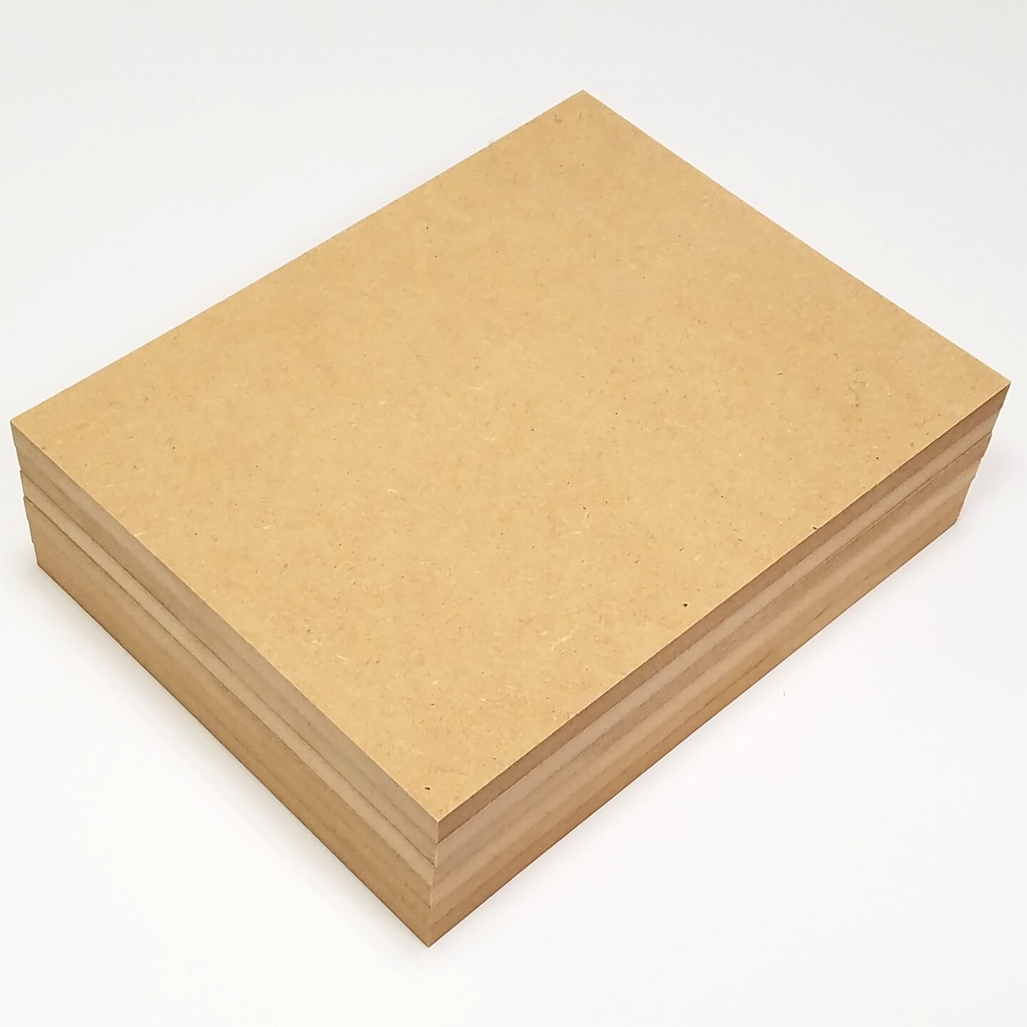 Customized 0.25 inch Thick MDF board 8.5 inch x 11 inch