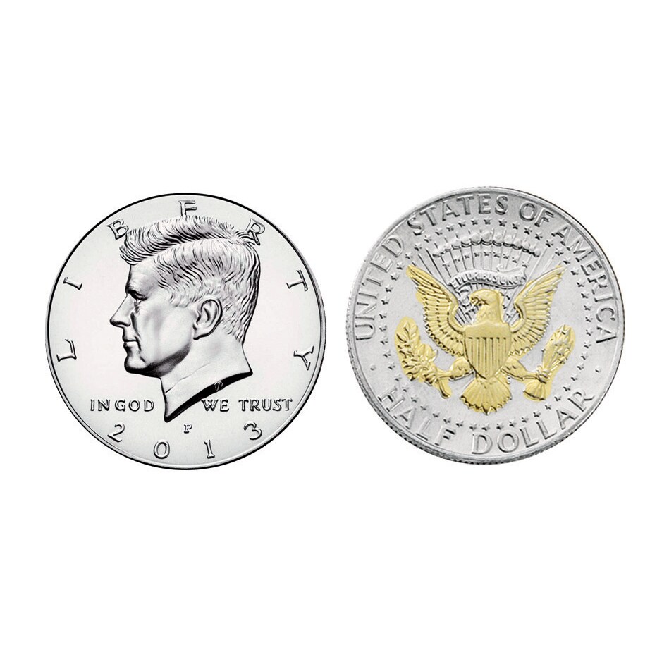 Veteran&#x27;s Creed with Genuine JFK Half Dollar Matted Coin