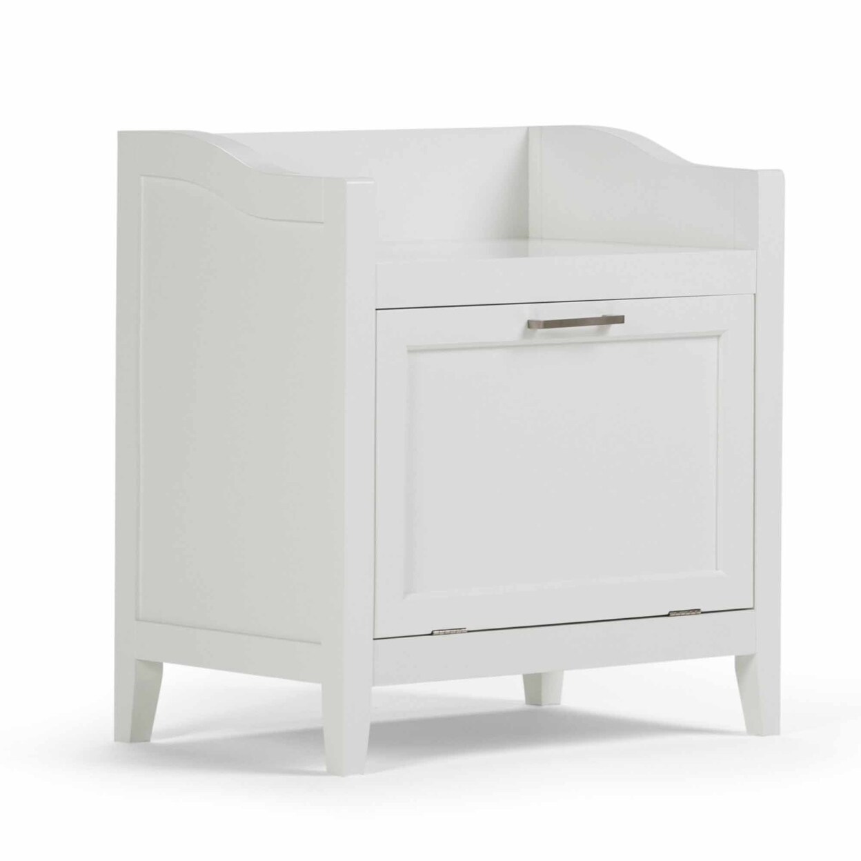 Simpli Home Avington 24.2&#x22; H X 21.7&#x22; W Storage Hamper Bench Storage Bathroom