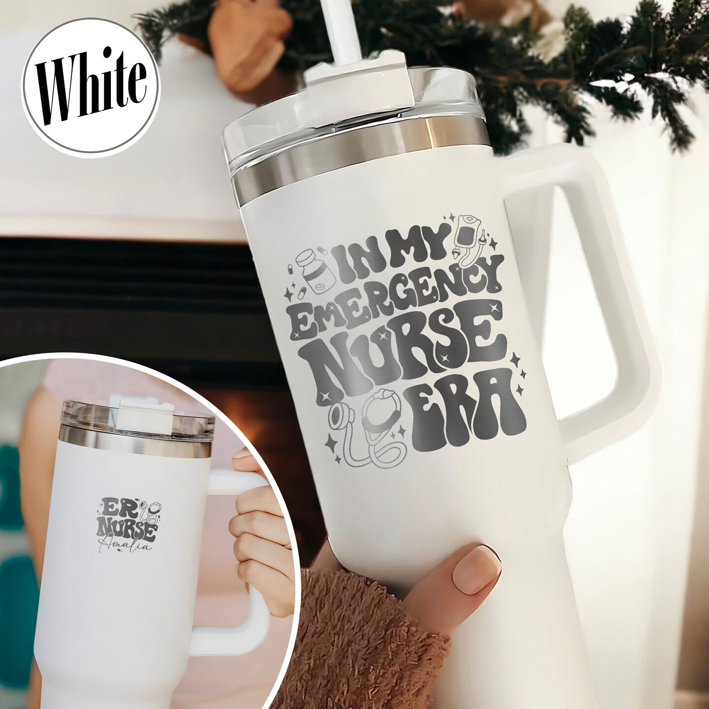 Nurse Tumbler 40oz, Nurse Tumbler 40oz Engraved, Nurse Tumbler Name ...