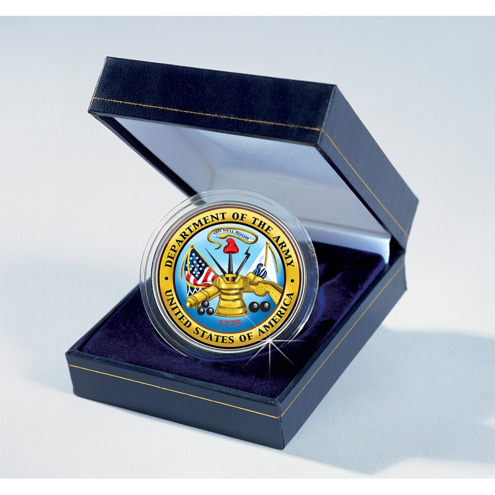 Armed Forces Commemorative Colorized JFK Half Dollar - Army