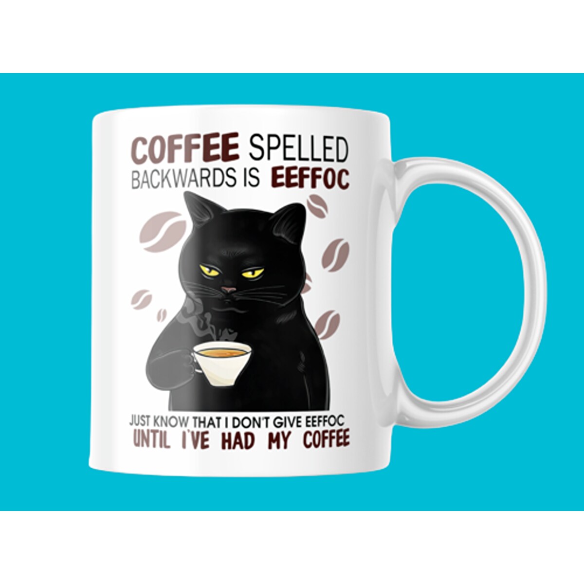 11 oz. Ceramic Coffee Cat Mug