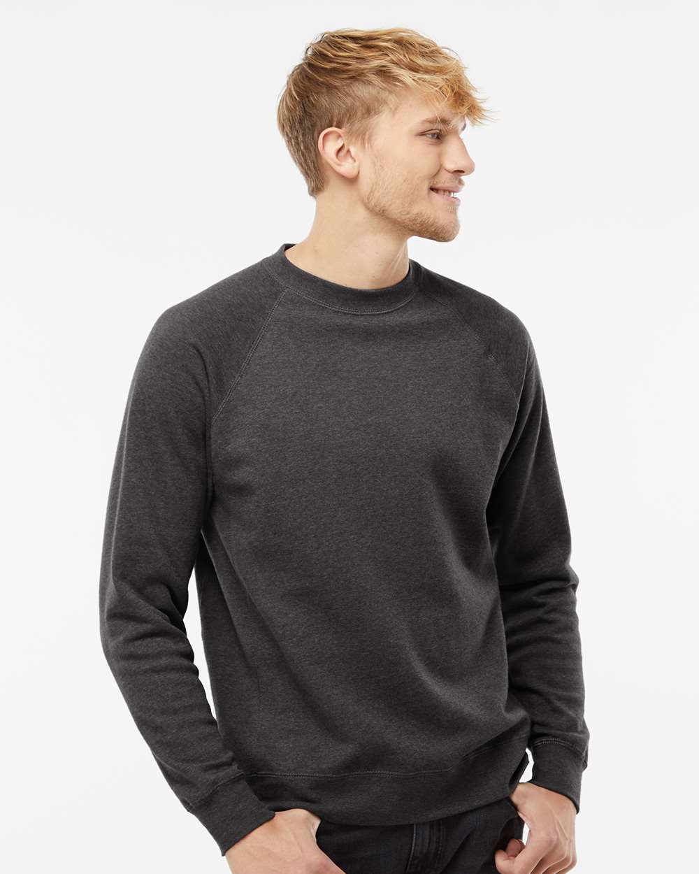 Independent Trading Co Unisex Special Blend Raglan Crewneck Long