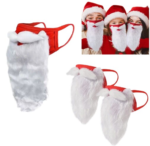 Kitcheniva Santa Claus Beard Face Mask Christmas Cosplay