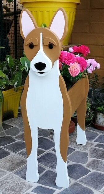 Basenji Planter Box - Multiple Colors shops Available