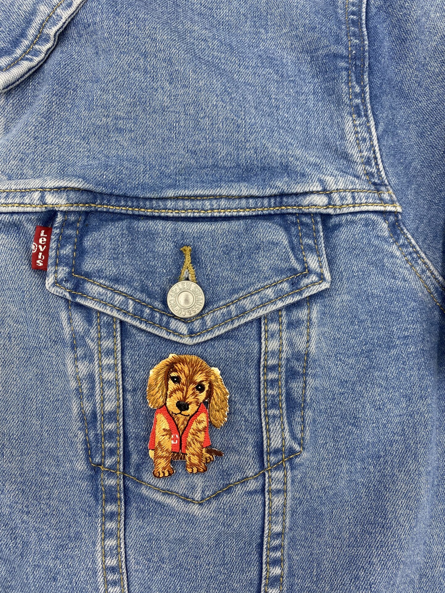 EMT Dachshund, Puppy Dog, Medical, Embroidered, Iron on Patch