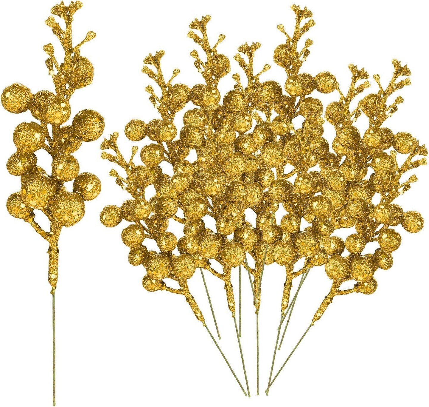 Kitcheniva Christmas DIY Tree Stems Wreath Decoration 10 Packs