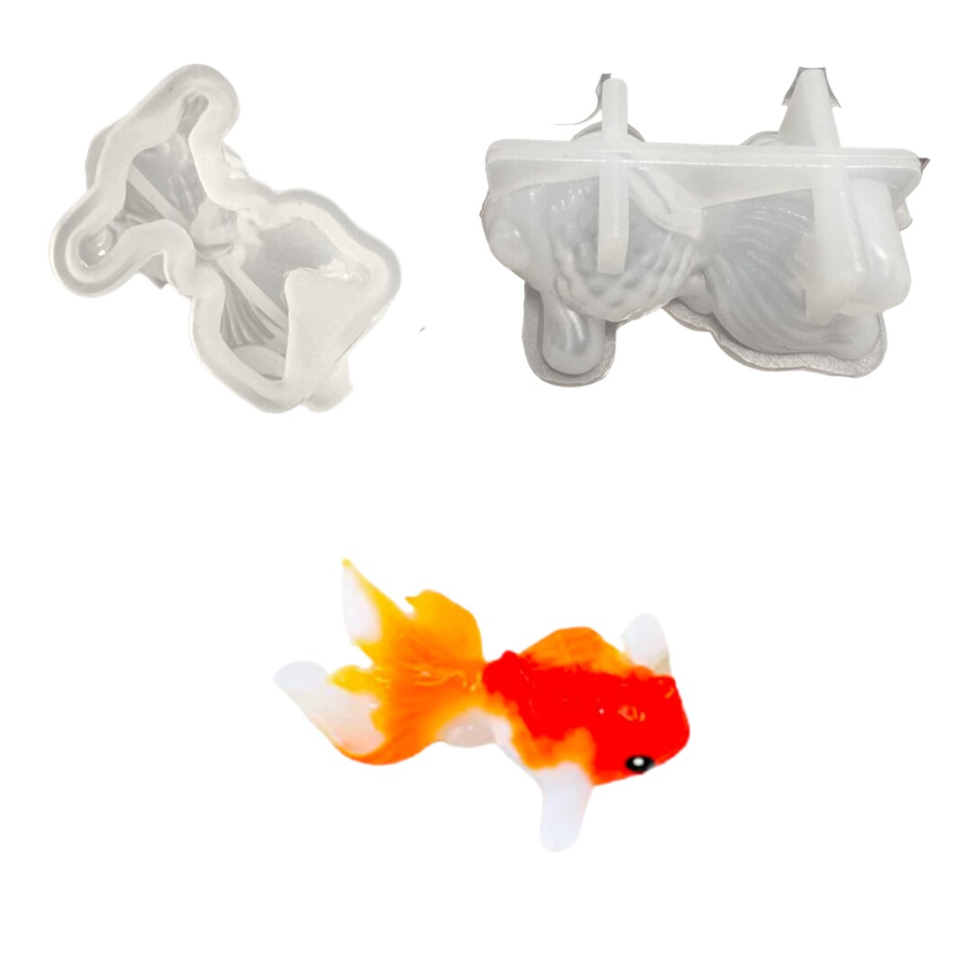 UV Safe Small Koi Fish Mold for Epoxy &#x26; UV Resin Art