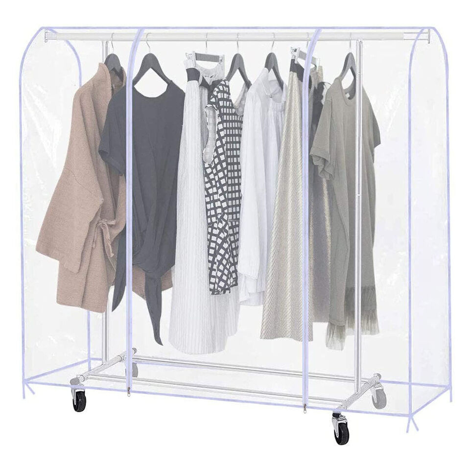 Clothes Storage Dust Cover Moisture-proof Garment Rack Cover
