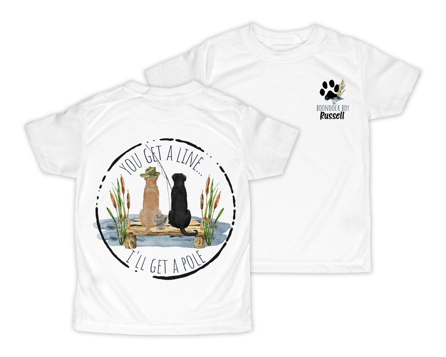 Fishing Dogs Personalized Shirt - Short Sleeves - Long Sleeves