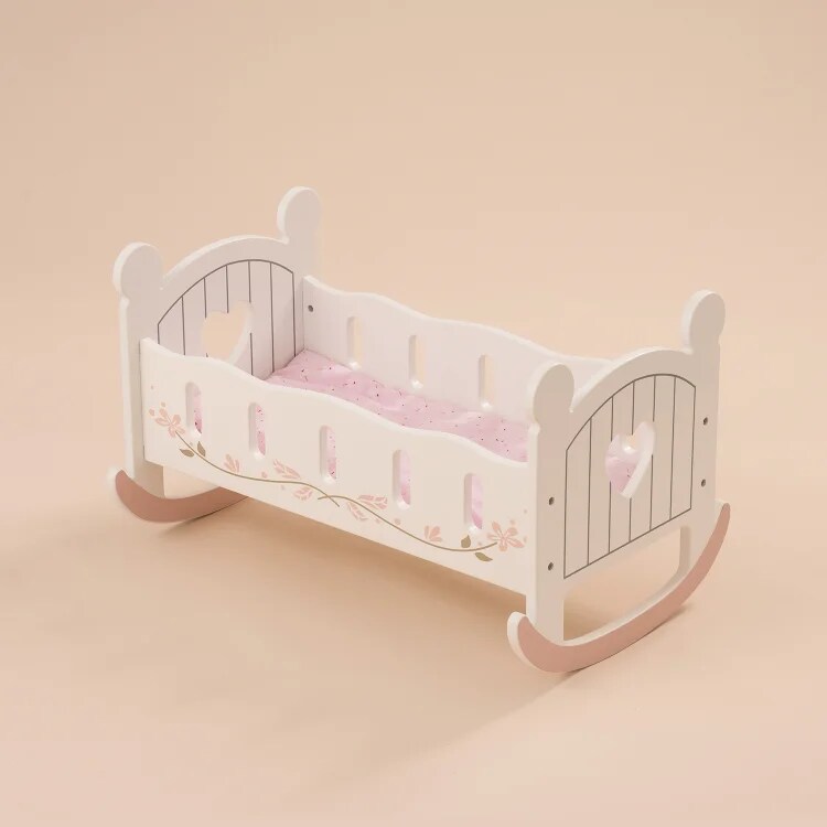 ROBUD Baby Wooden Doll Crib 18inch WRP01