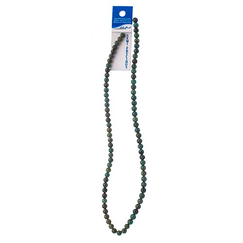 Earth's Jewel Semi-Precious 5mm Turquoise Natural Round Strung Bead