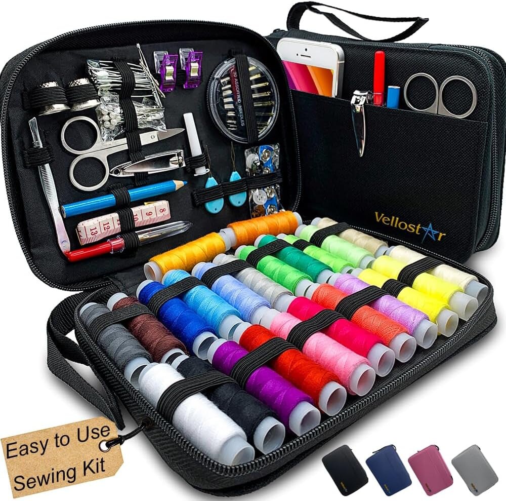  Easy To Use Sewing Kit For Adults - Over 100 Sewing Supplies  And Accessories