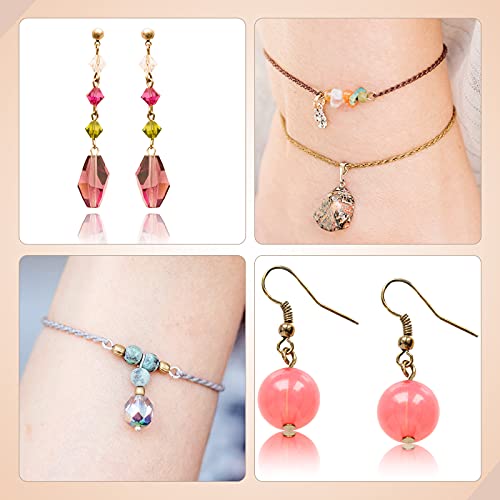 1400 Pieces Eye Pins Mix Jewelry Findings Eye Pins 0.63 Inch 0.79 Inch 1.18 Inch Open Eye Pins Head Pins Eye Pins Findings for Jewelry Making DIY Necklace (Vintage Colors)