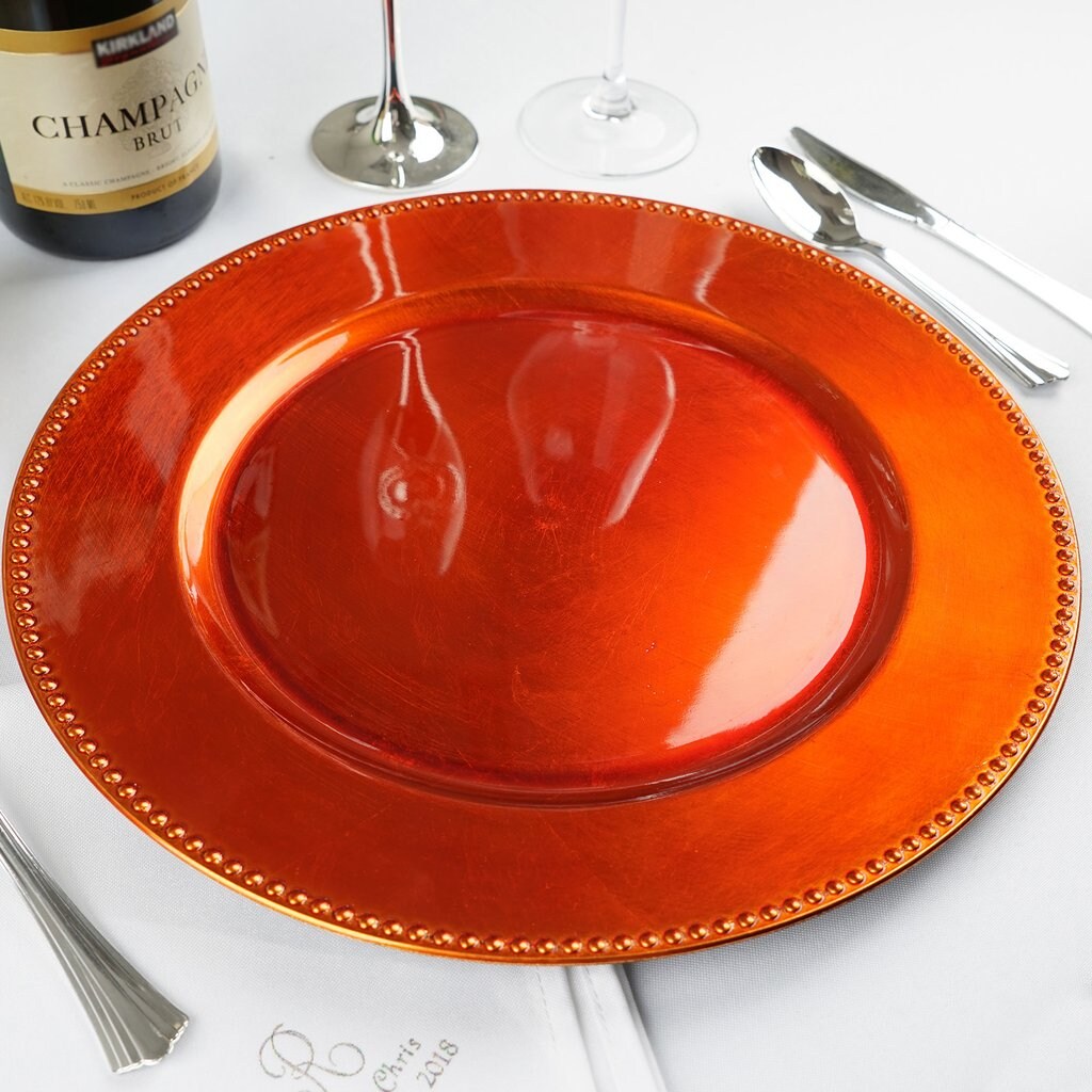 6 pcs of 13inch Charger Plates for Table Decor