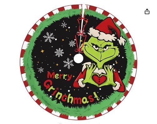 Indoor Winter Holiday Party Tree Mat Floor Decor 36 Inches Christmas Tree Skirt Xmas Decorations