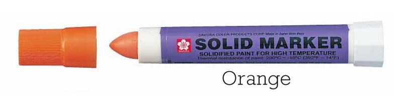 Solid Paint Windshield Marker Grease Pen 13mm Pointed Tip (1/2" Tip)