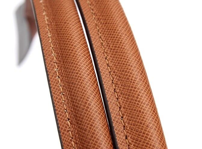 20.4" byhands Boston Series Saffiano Leather Purse Handles, Tote Bag Straps, Hazelnut (32-5203)