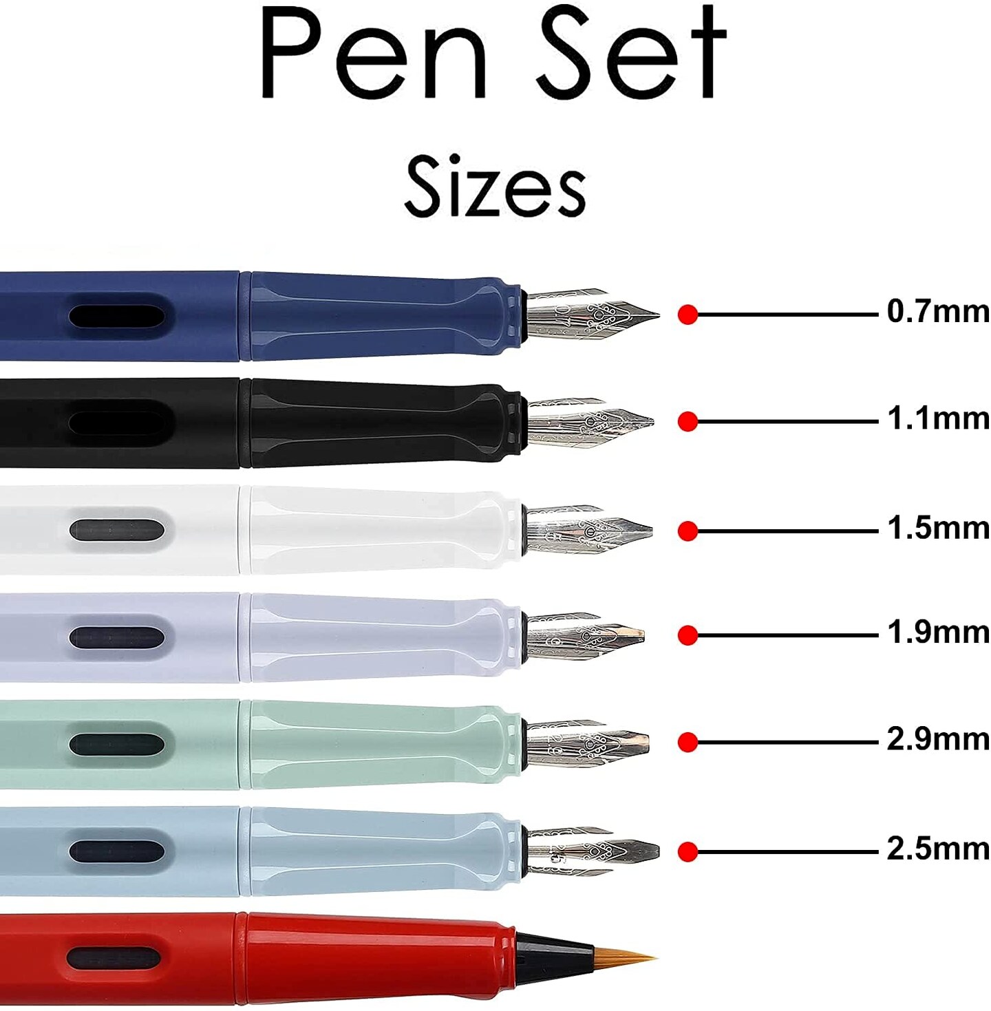Calligraphy Pen Set with Different Nibs and 40 Ink