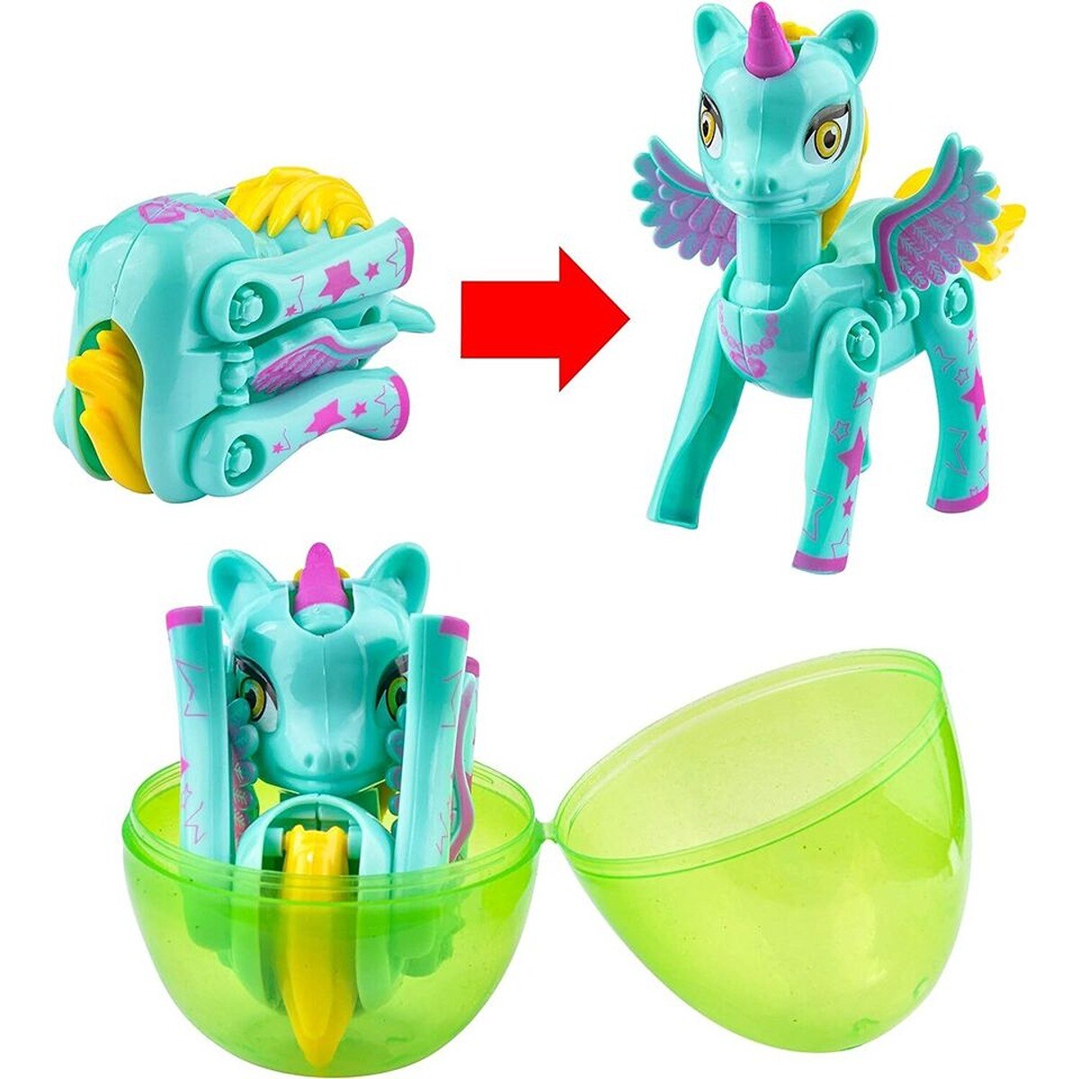 Transforming Unicorn Toys in Egg for Valentine&#x27;s Gift