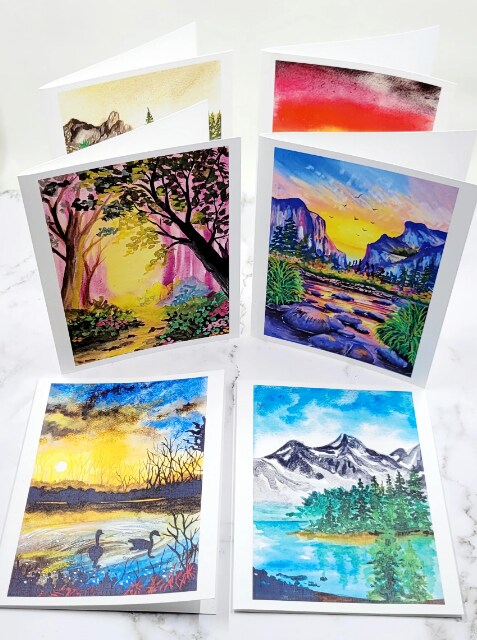 Watercolor greeting cards handmade greeting cards watercolor note cards  blank watercolor cards note card set with envelopes gift - set of 12