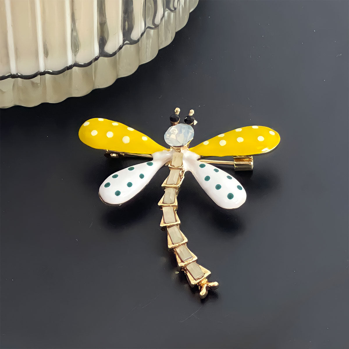 Wrapables Dragonfly Enamel Brooch Pin