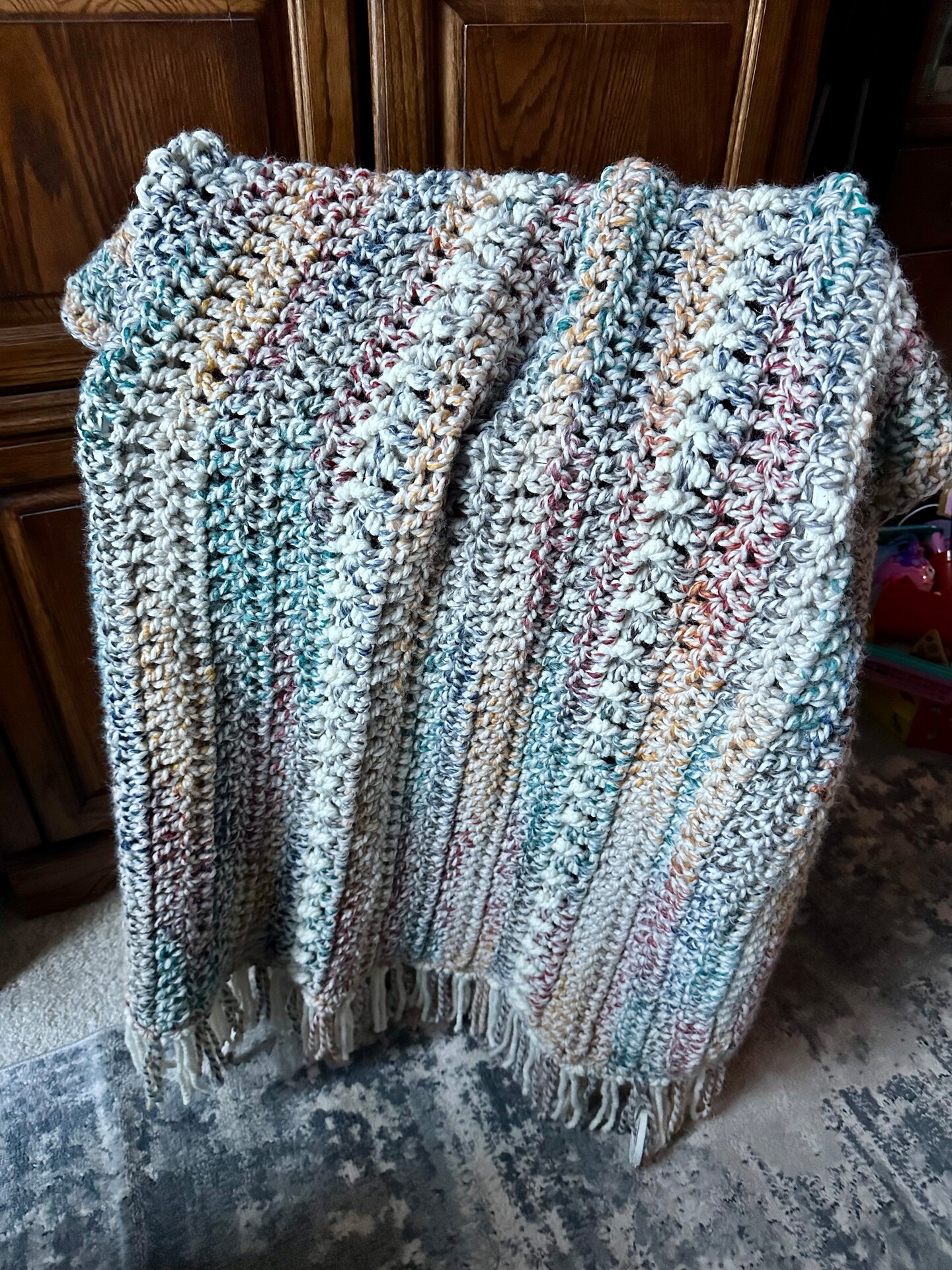 Crochet discount sofa throw