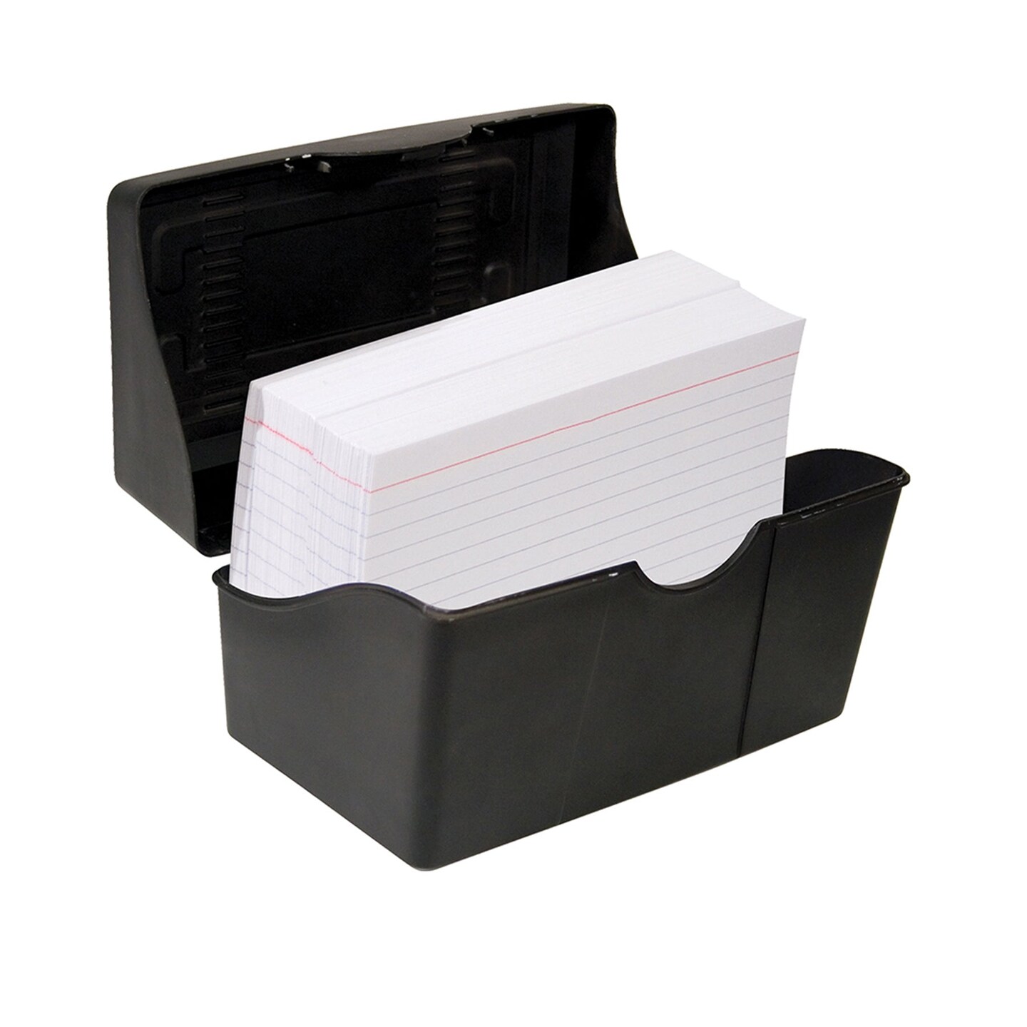 Black Index Card Holder, 5 x 8, Pack of 3