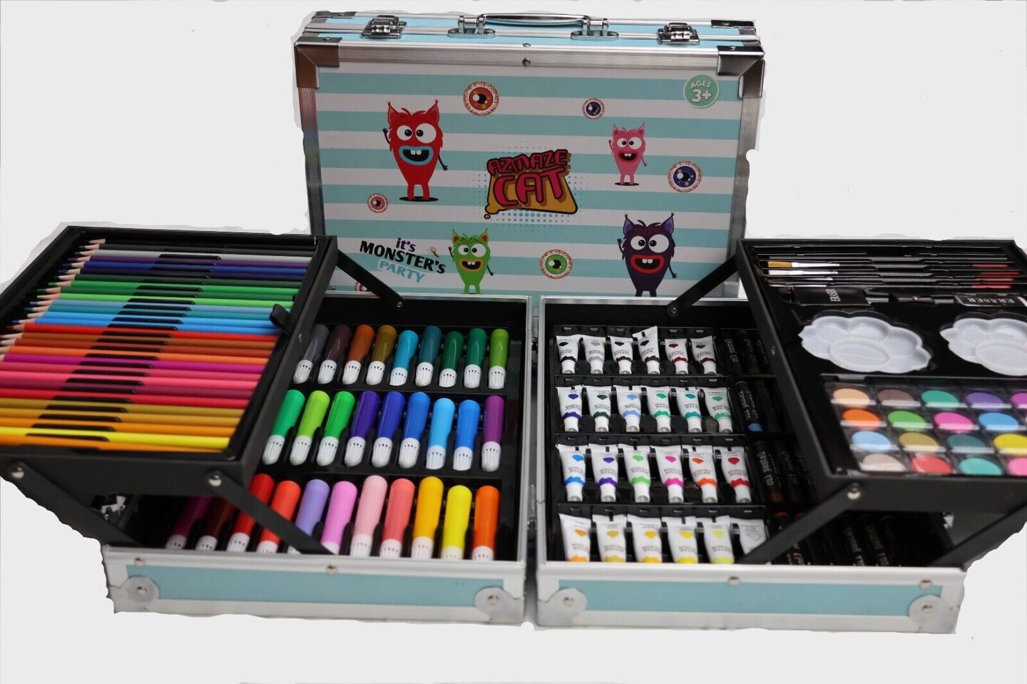 Art Supplies for Kids, 150-Piece Deluxe Art Set for Kids and Adult with  Portable Case, Oil Pastels, Colored Pencils, Watercolor, Creative Christmas