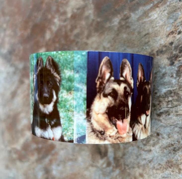 German Shepherd Bracelet Dog Lover Jewelry Gift Sublimated Cuff