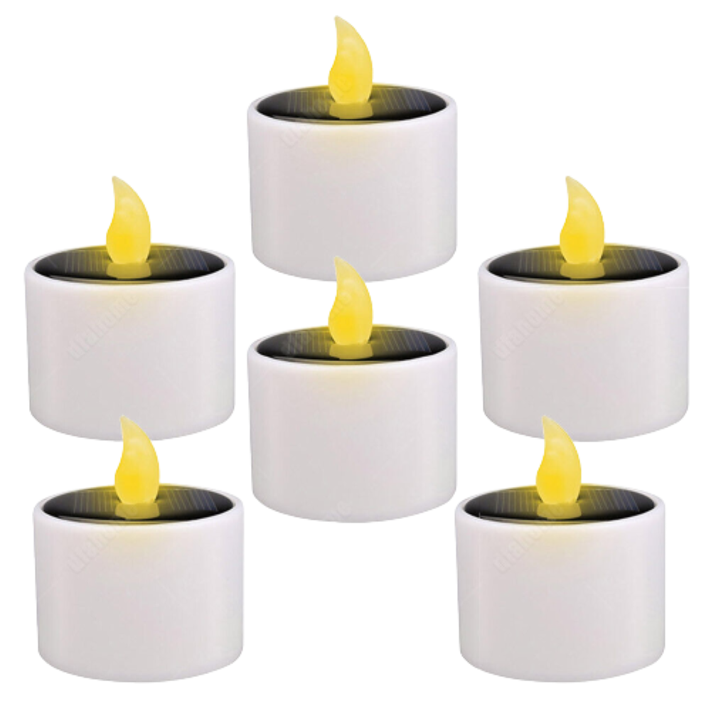 Kitcheniva Solar Powered LED Candle Light 6 Pcs Michaels