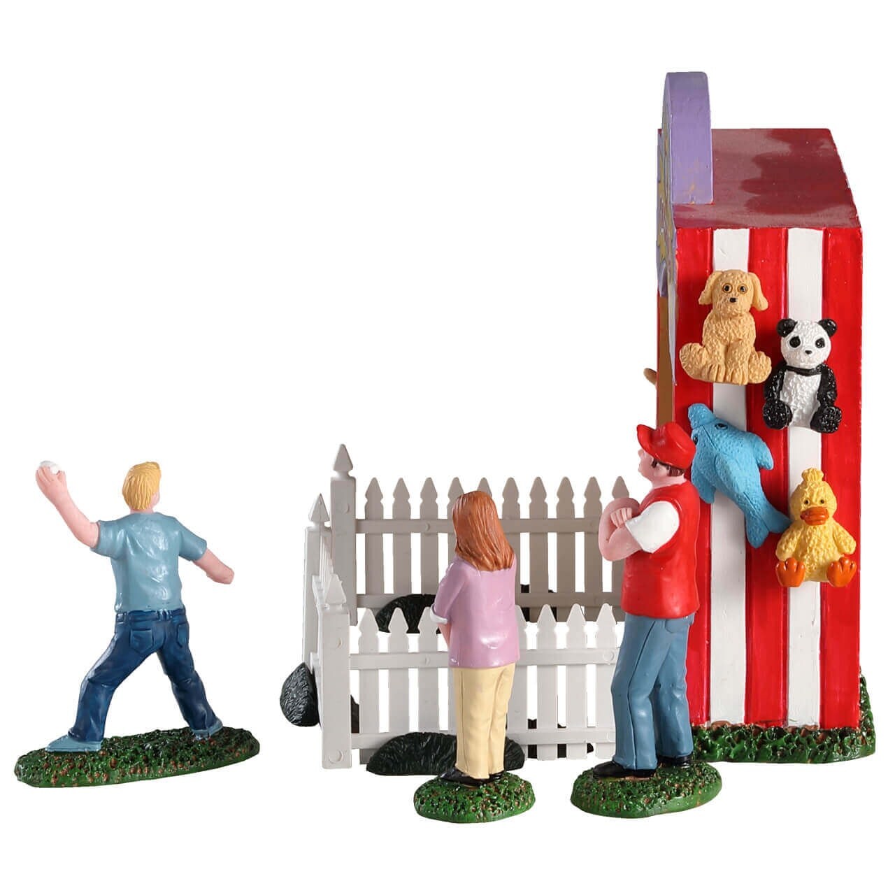 Lemax&#xA9; Carnival Village Accessory&#x2122;: Tin Can Alley Figurine, Set of 6