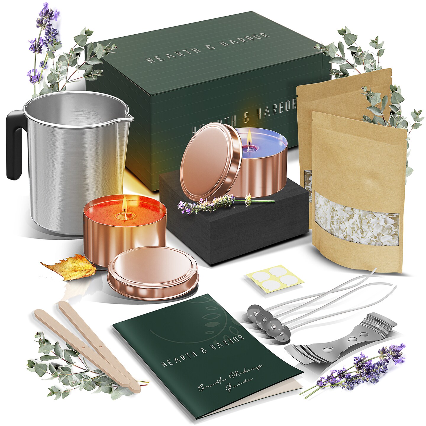 Hearth &#x26; Harbor DIY Natural Soy Candle Making Kit