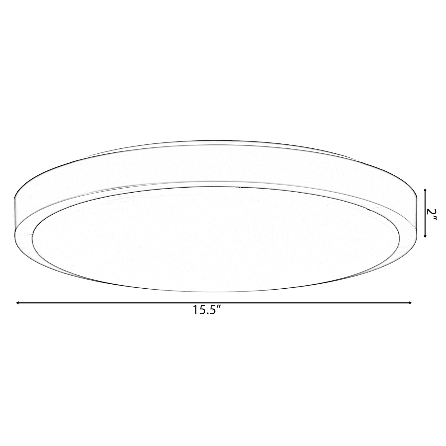 Round LED Ceiling Light Fixture Modern Flush Mount 36W 6500K Cool Daylight Energy Ideal for Office Kitchen Bedroom Living Room Bathroom Dining Room Hallway and Entryway