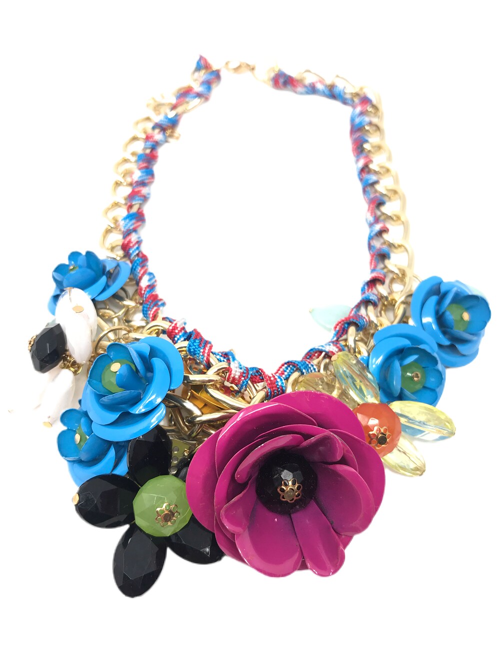 Kitcheniva Multi Coloured Flower Chain Necklace DIY Craft