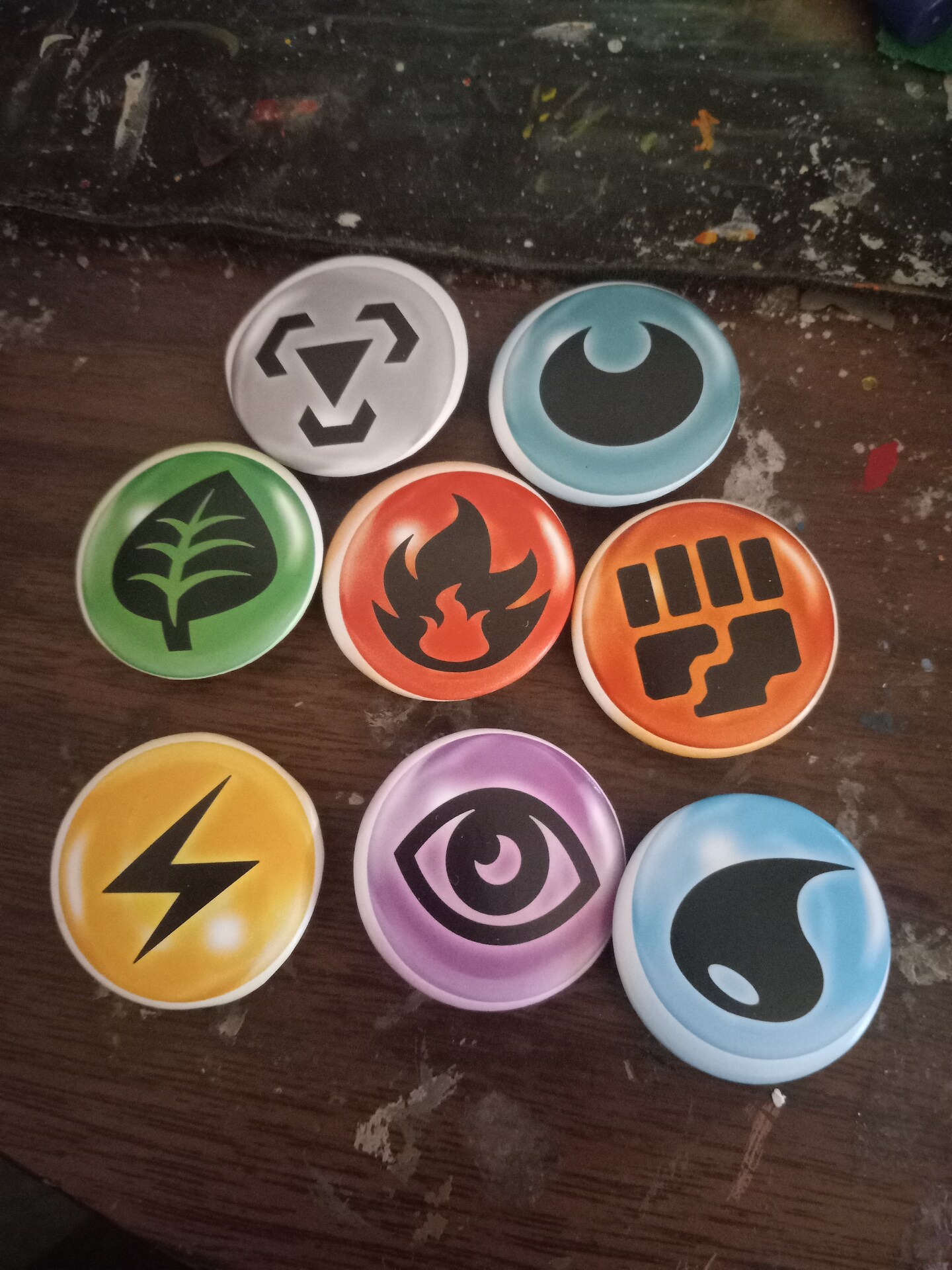 2023 complete set custom made pokemon tcg card typeing element button pins 8 in total | MakerPlace by Michaels 2023 complete set custom made pokemon tcg card typeing element button pins 8 in total | MakerPlace by Michaels
