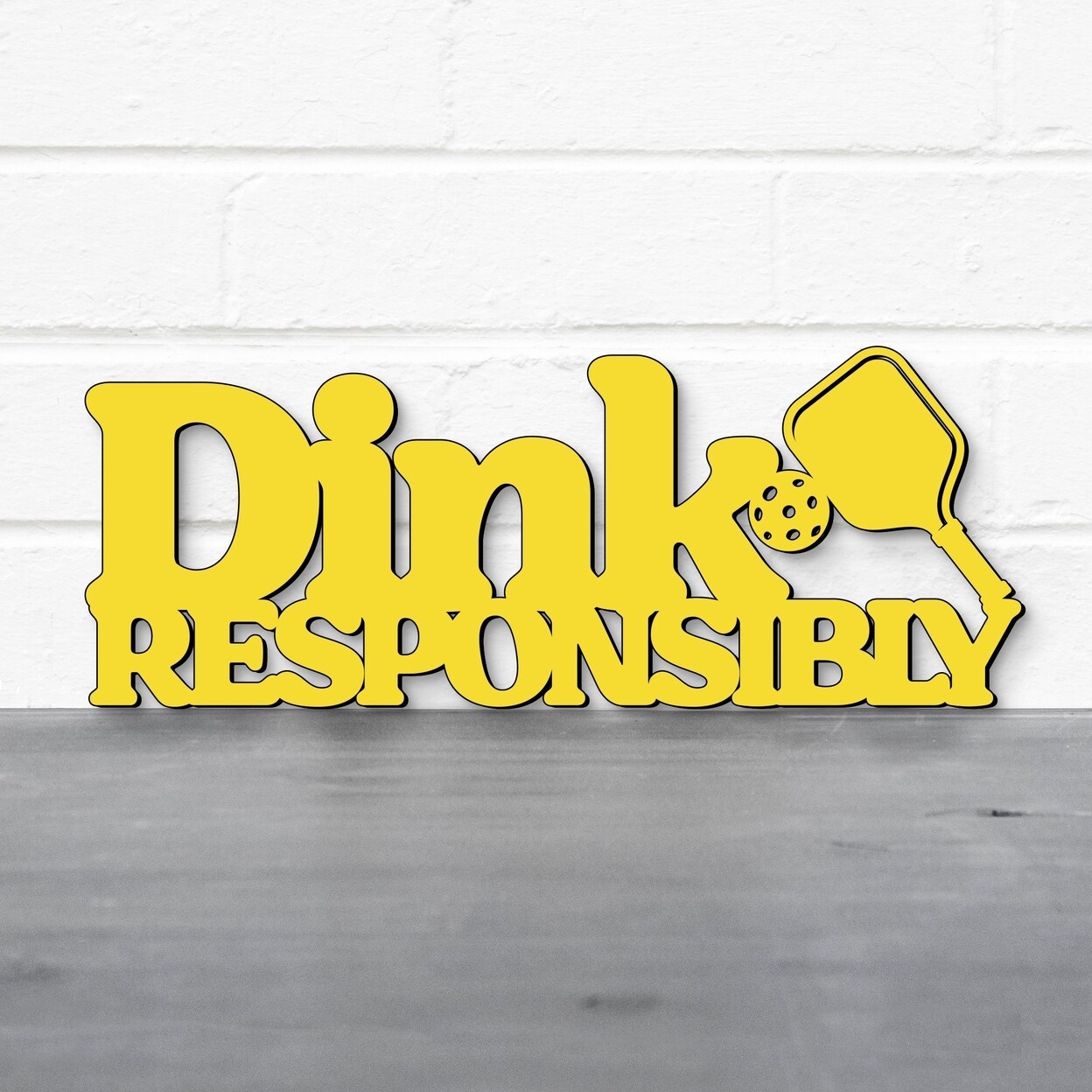 Spunky Fluff   - Dink Responsibly Pickleball Wall Art Decor