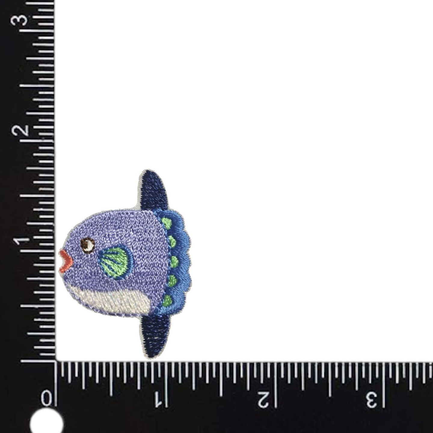 Sunfish, Sea Animals, Embroidered, Iron-on Patch