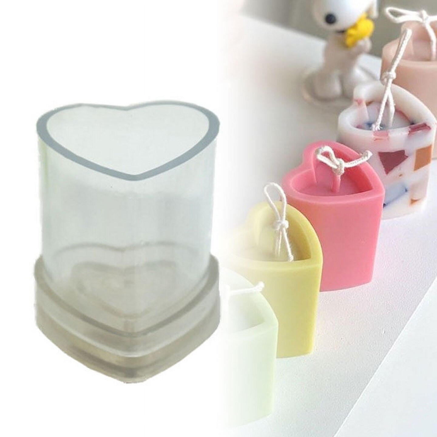 Heart-Shaped Candle Mold
