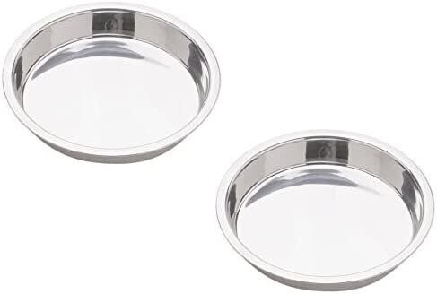 2Pcs Stainless Steel Round Cake Pan Set