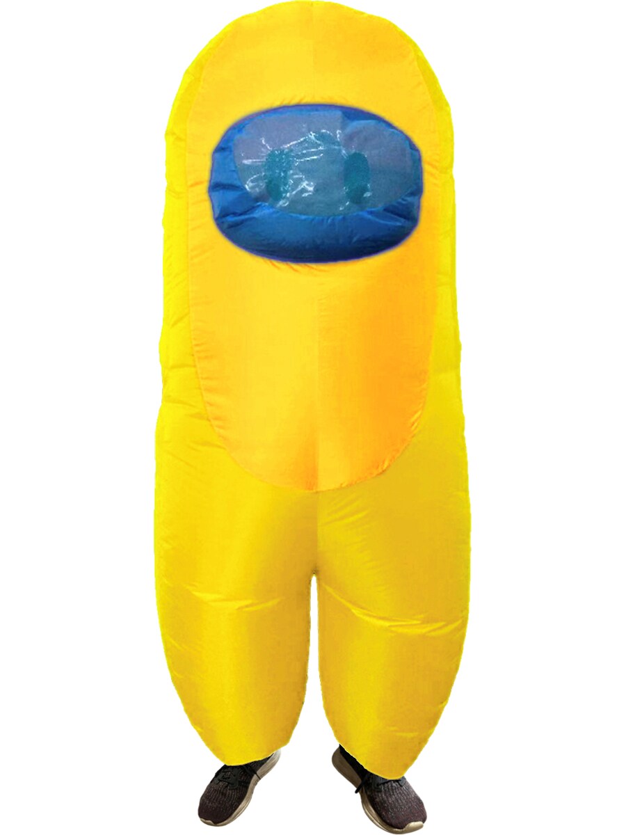 Adult's Yellow Imposter Sus Crewmate Killer Inflatable Costume