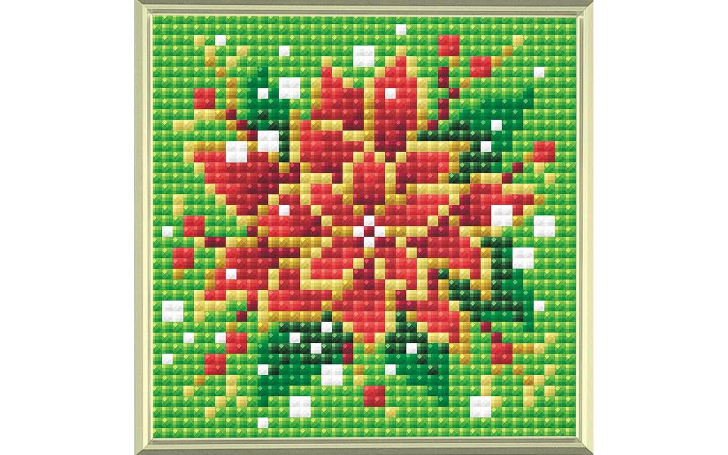 Riolis Diamond Mosaic Kit 4x4&#x22; Poinsettia
