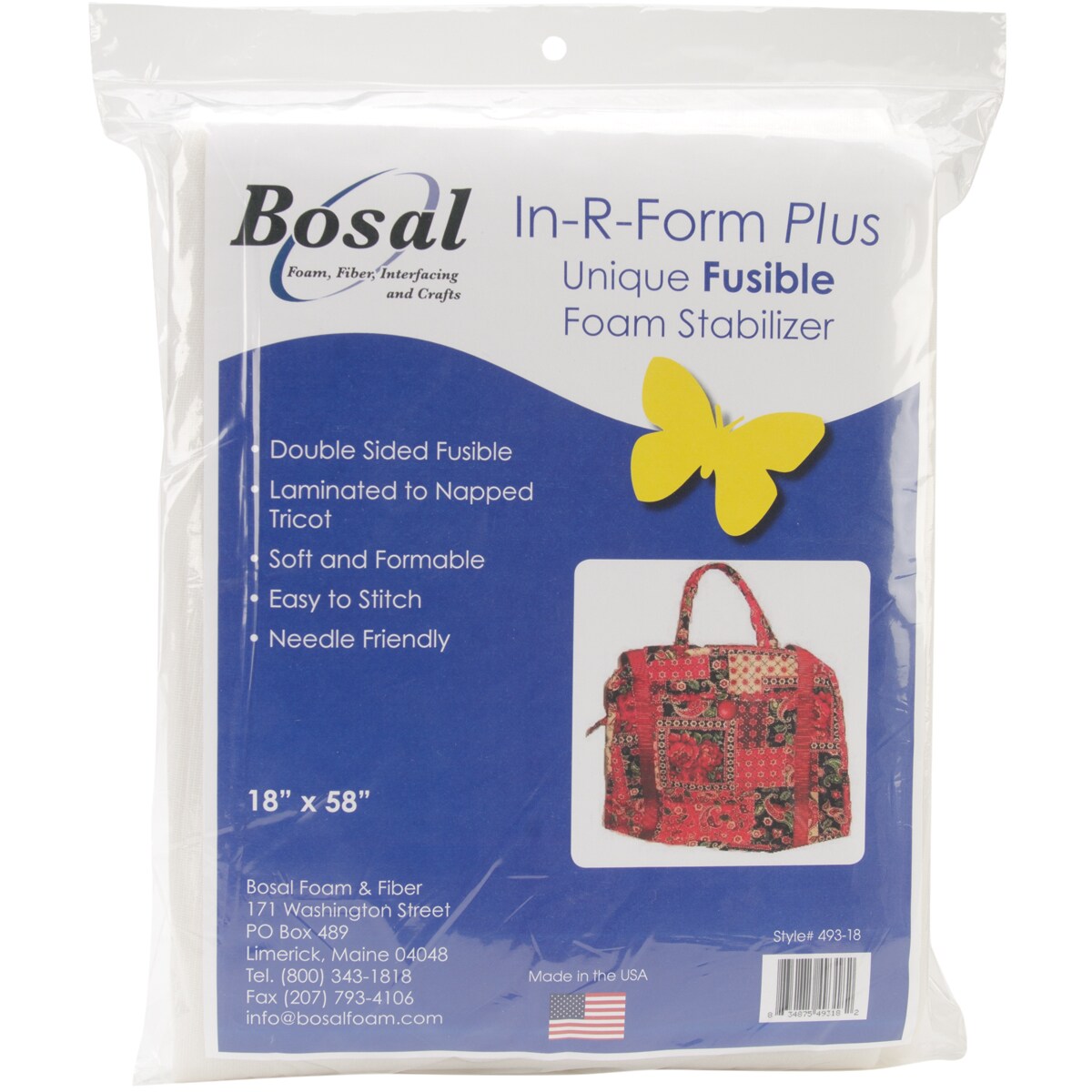 Bosal In-R-Form Plus Unique Fusible Foam Stabilizer-18&#x22;X58&#x22;