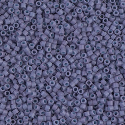Miyuki Delica Bead 11/0, DB0799, Dyed Semi-Frosted Opaque Lavender, 5 grams