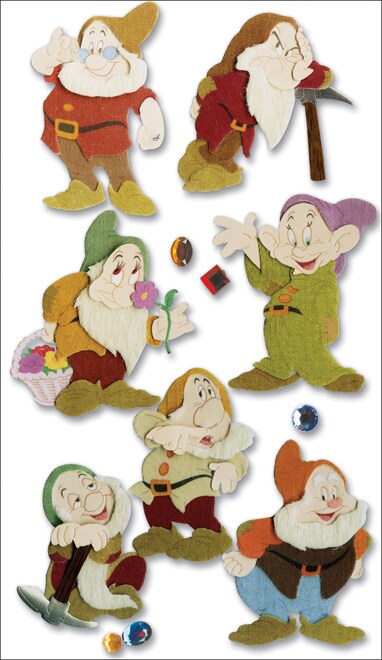 EK Disney Dimensional Stickers-7 Dwarves
