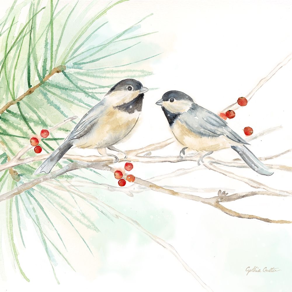 Winter Birds Ii Chickadees Poster Print by Cynthia Coulter - Item # VARPDXRB12404CC