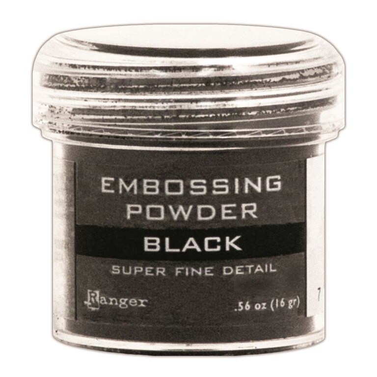 Ranger Embossing Powder-Super Fine Black