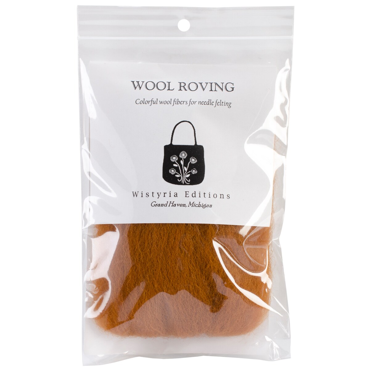 Wistyria Editions Wool Roving 14&#x22; -Toffee