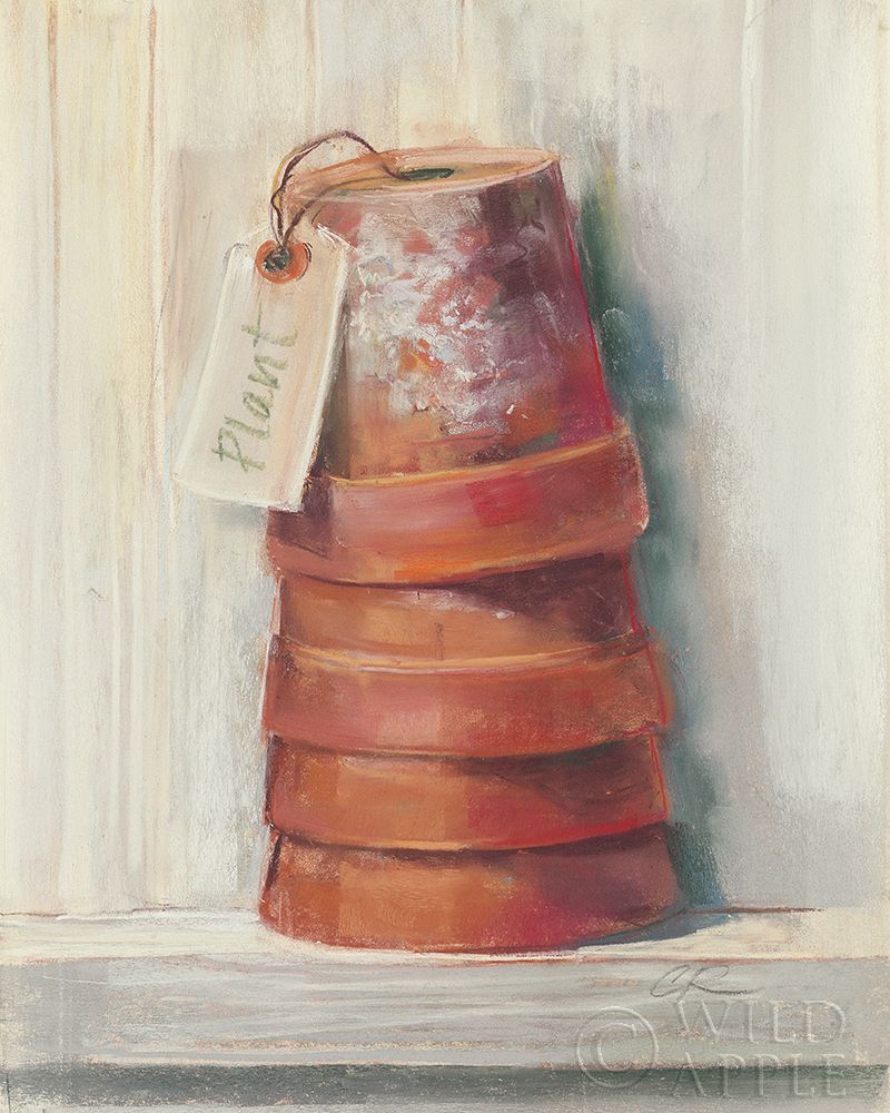 Terracotta Pots Poster Print by Carol Rowan # 8146