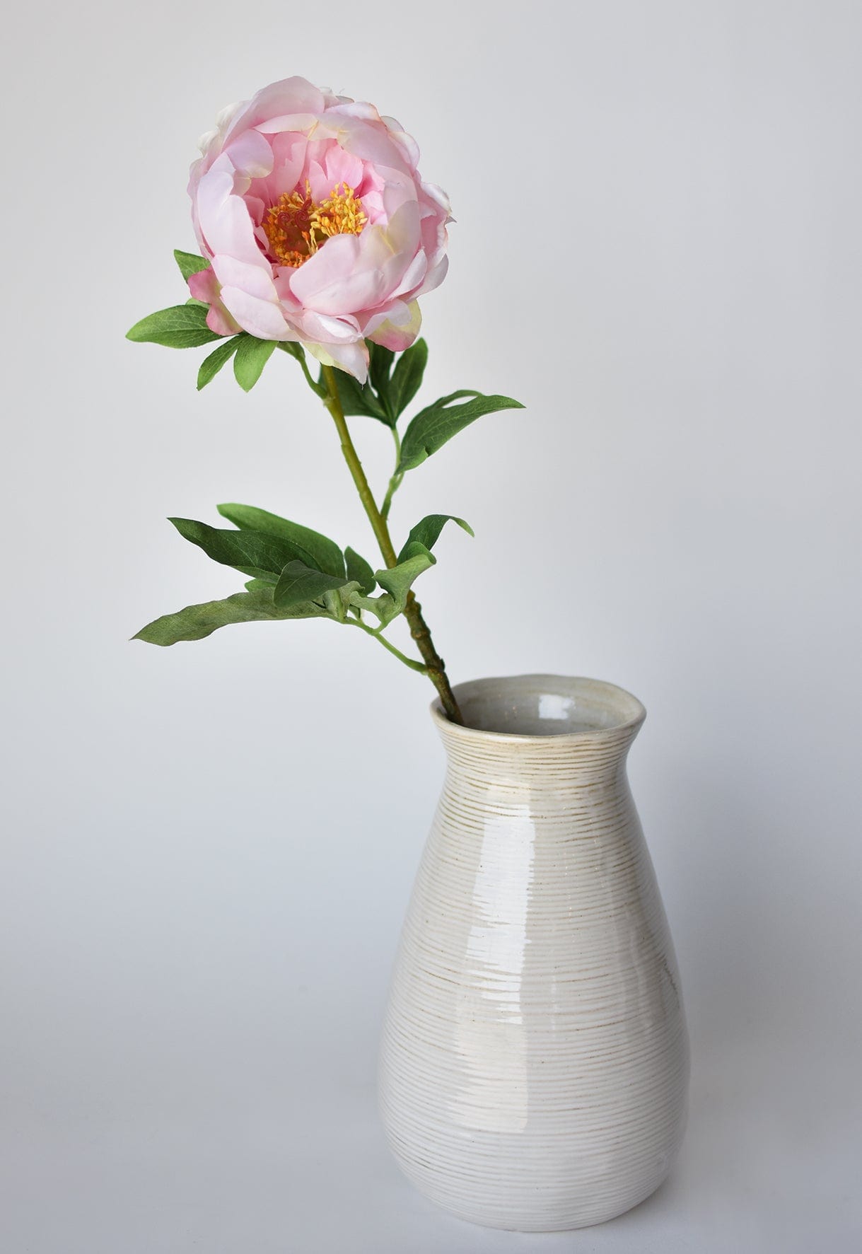 22&#x22; Faux Pink Peony Stem